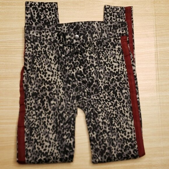 Ana & Ava Womens Leopard Print Elastic Waist Pants Small - Picture 1 of 7